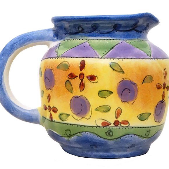 Vintage Sango Sweet Shoppe China Ceramic Creamer, Circa 2000. Floral, Geomertric - Picture 3 of 5